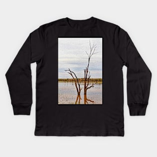 Dead Tree Digitised Kids Long Sleeve T-Shirt